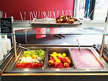 Bufettwagen für Salat, Obst und Dessert